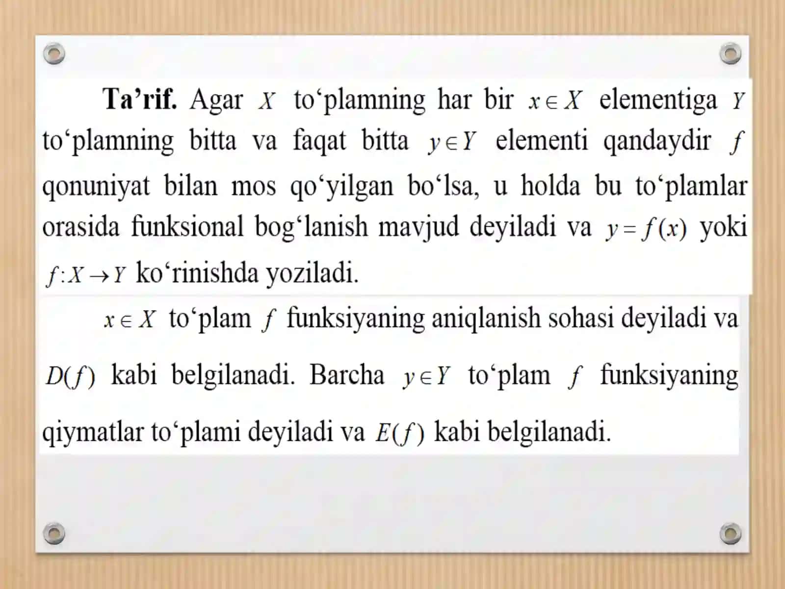 11-mа’ruzа. Bir va ko‘p o‘zgaruvchili funksiyalar va ularning iqtisodiy jarayonlardagi o‘rni 2