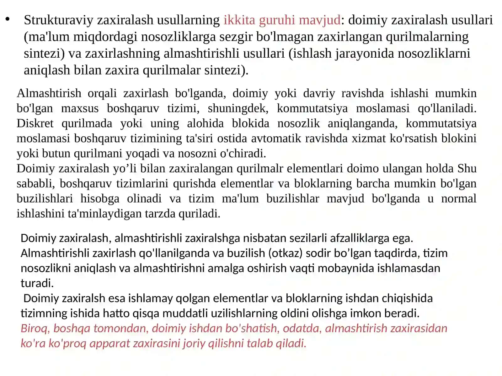 Diskret qurilmalar ishonchli ligini oshirish usullari 2