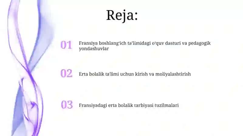 Fransiya erta bolalik ta'limi 2
