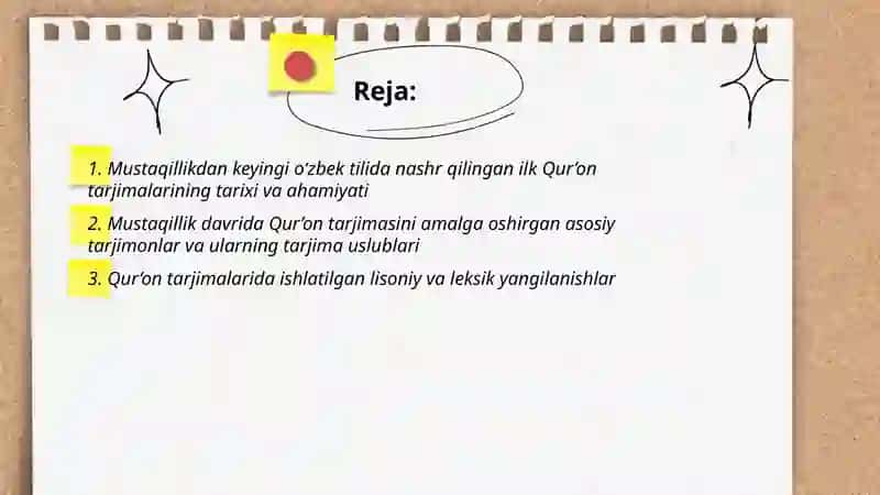 Mustaqillik yillarida Quronning òzbek tiliga tarjima qilinishi va tafsirlari 2