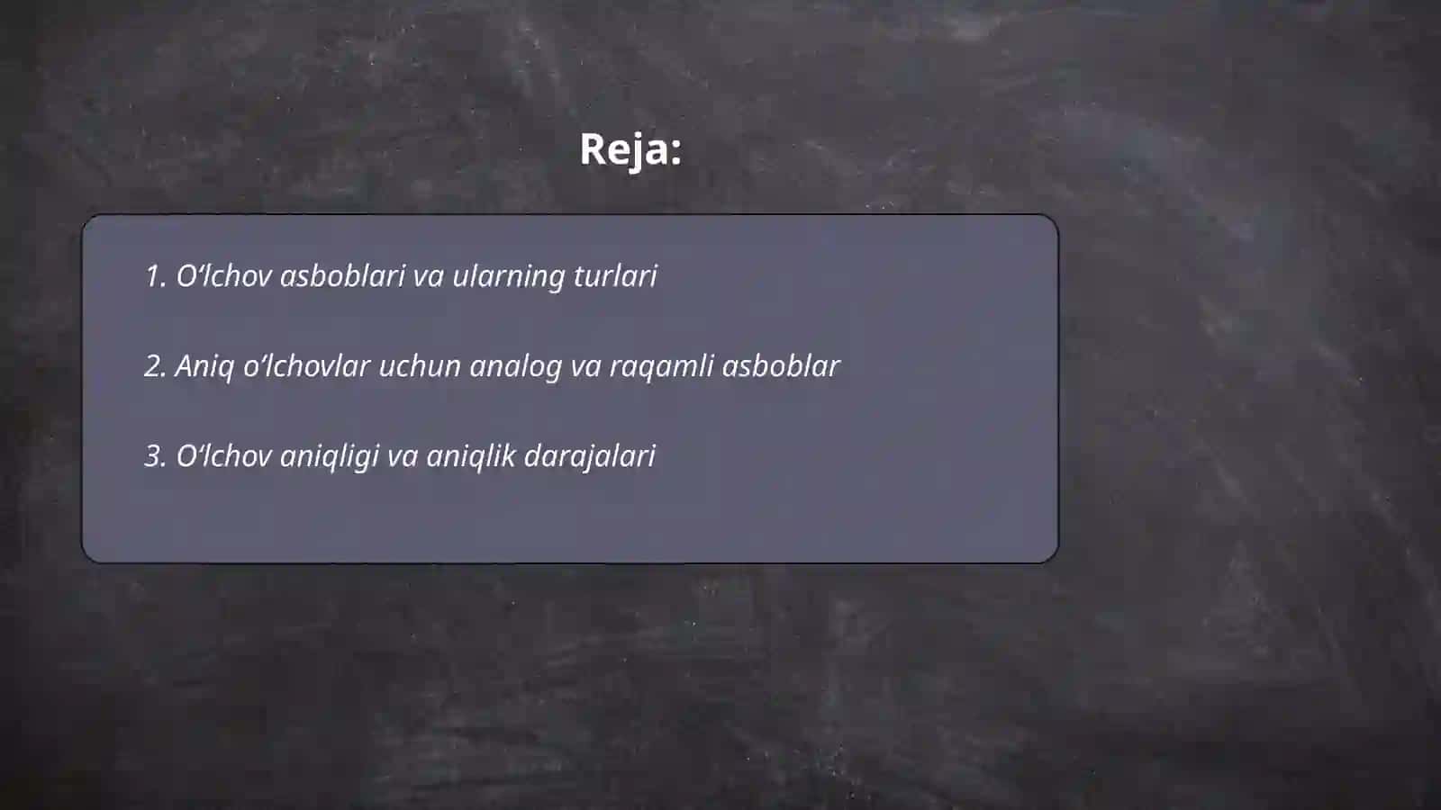O‘lchov asboblari va ularning turlari 2
