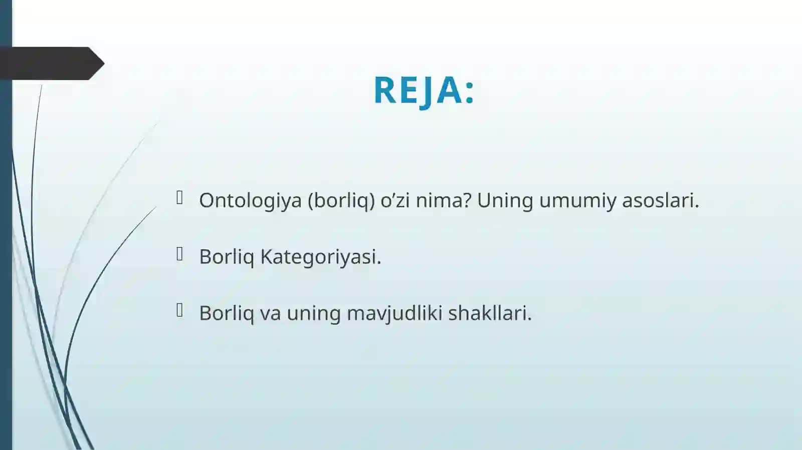 Ontologik va munosabatdosh kategoriyalarning uyg‘unligi 2