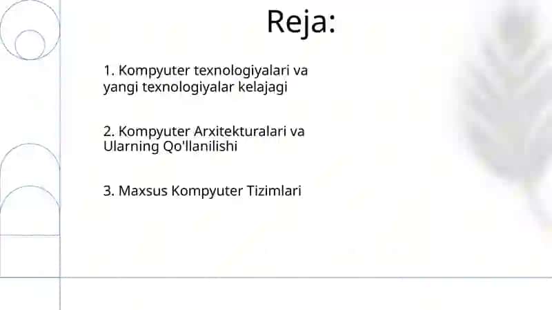 Maxsus Kompyuter Tizimlari 2