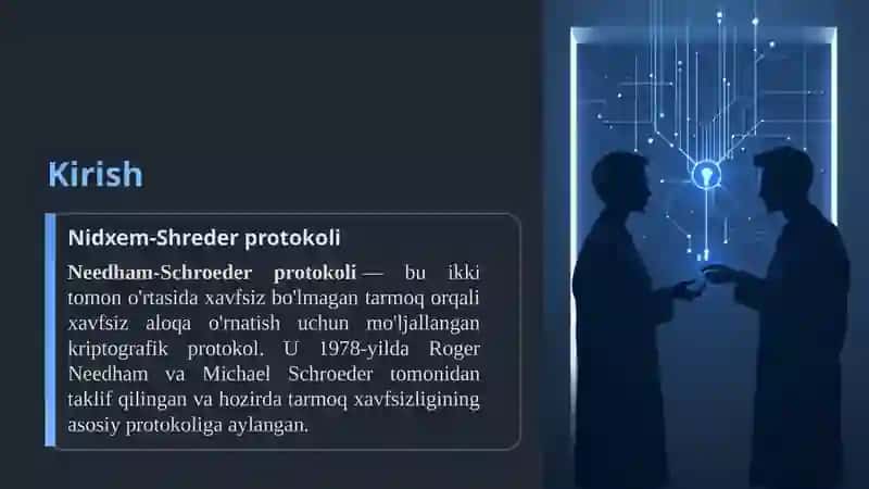 Nidxem-Shreder (Needham Schroeder) protokoli 2