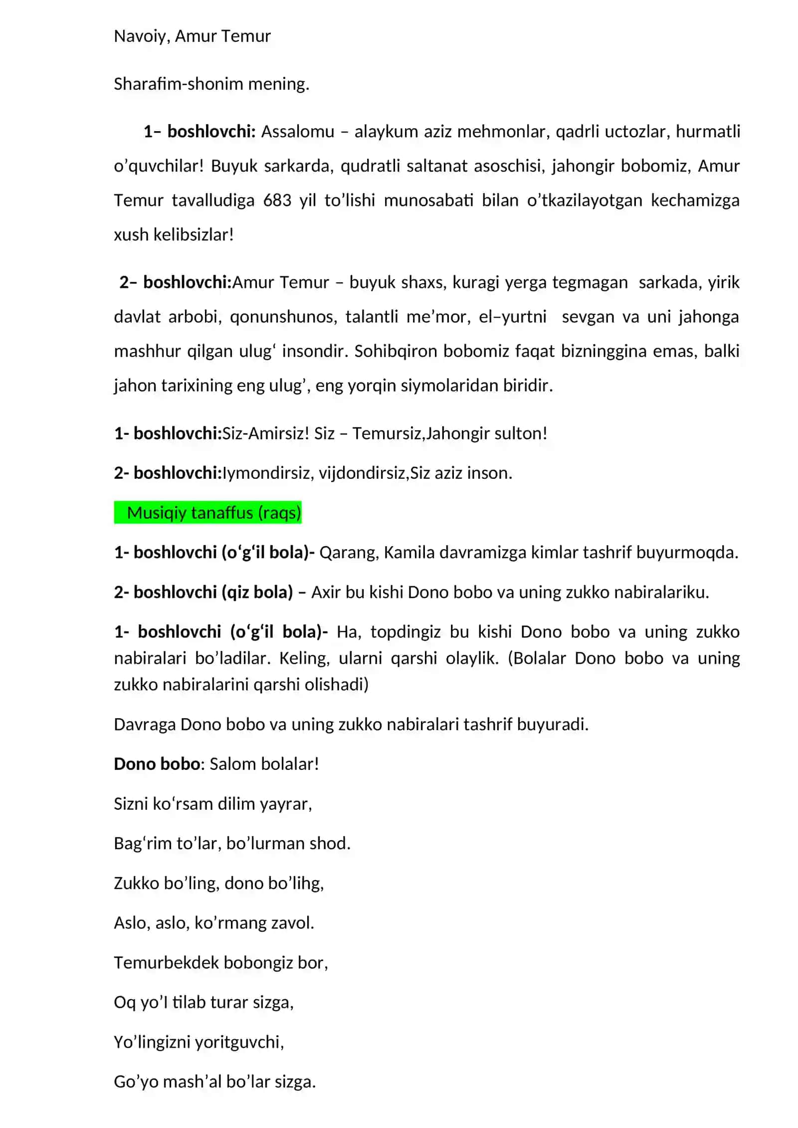 Amir Temur 683 yoshda 2