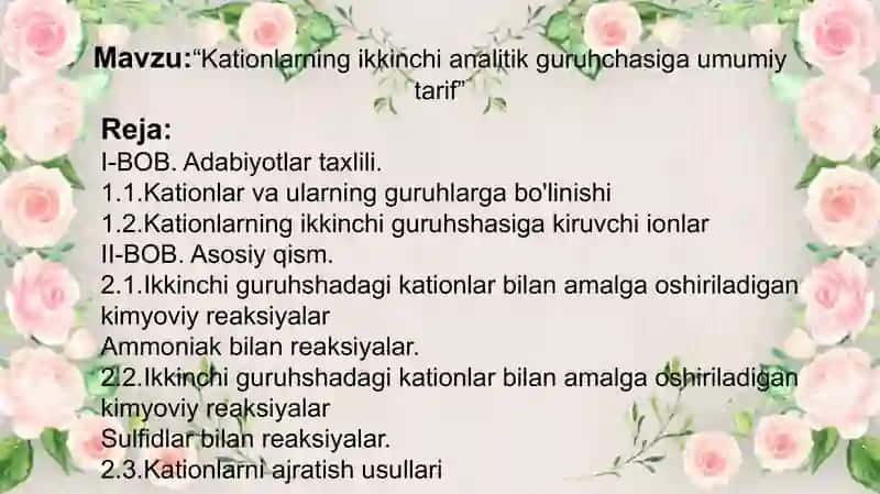 Analitik kimyo kursi 2