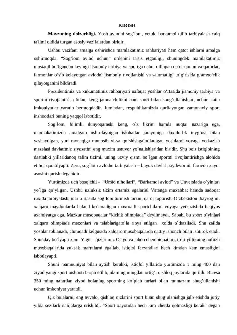 Jismoniy tarbiya darslarining pedagogic tuzilishi va tarkibiy qisimlarining mazmuni 2