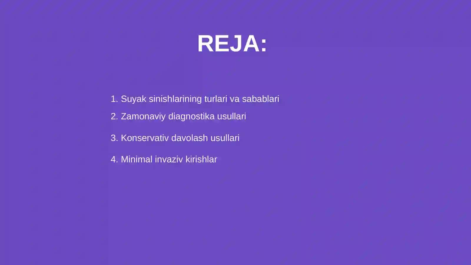 Suyak sinishlarda zamonaviy davolash usullari 2