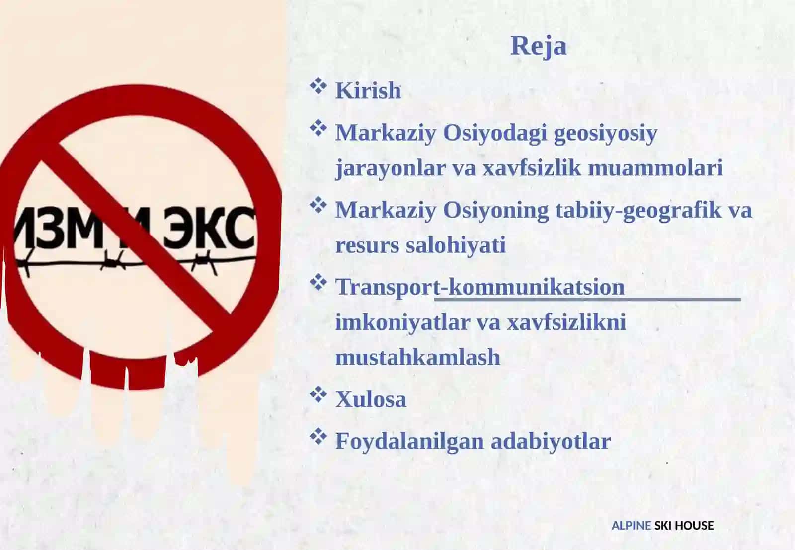Markaziy Osiyodagi geosiyosiy jarayonlar. Markaziy Osiyoning tabiiy-geografik, transport-kommunikatsion imkoniyatlari 2