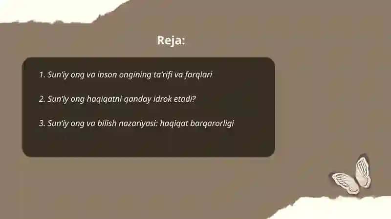 Sunʼiy ong haqiqatni buzadimi 2