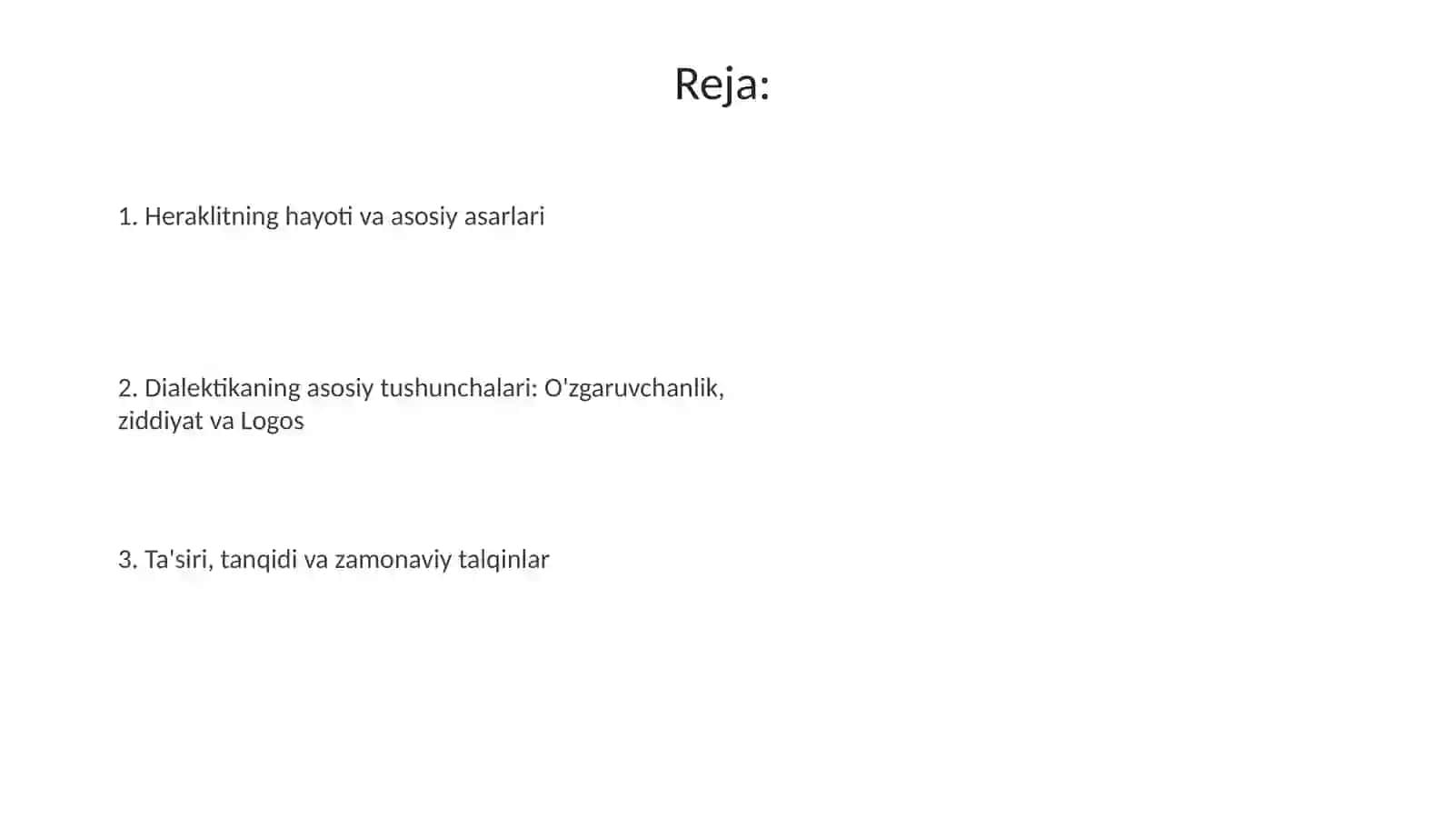 Geraklitning dialektik fikrlari 2
