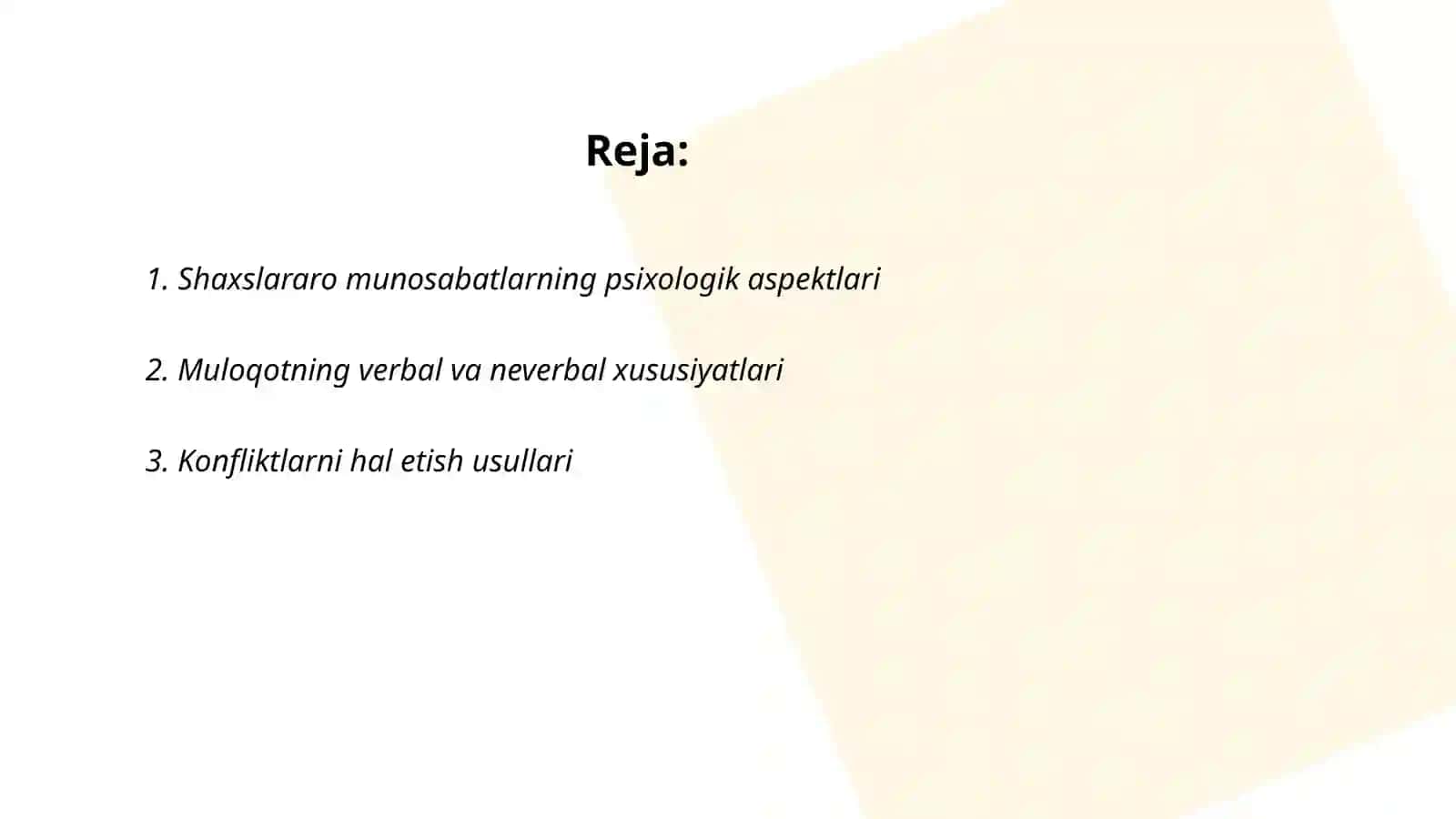 Shaxslararo munosabat psixodiagnostikasi 2