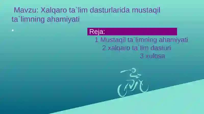 XALQARO baholash fanidan taqdimoti 2