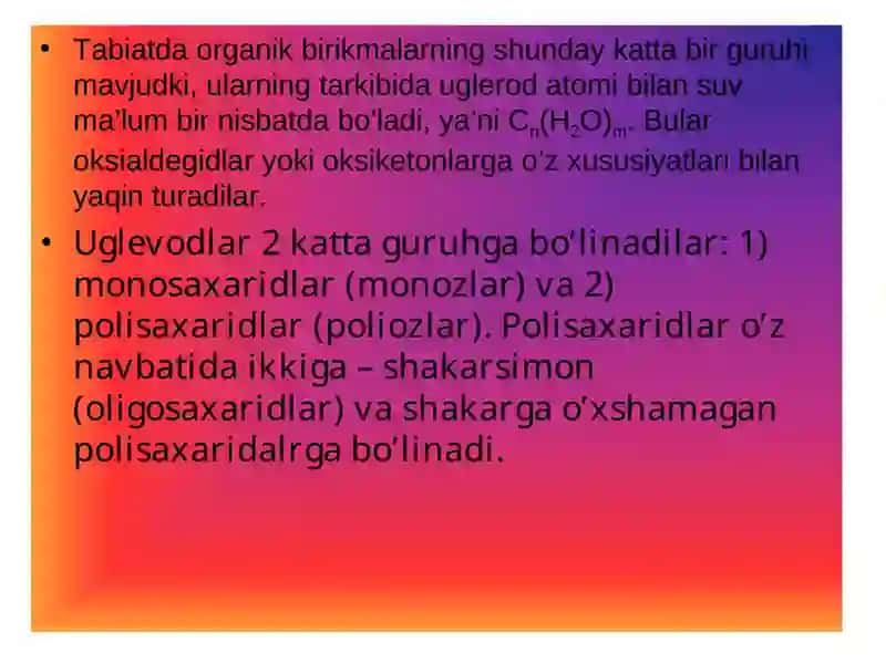 uglevodlar 2
