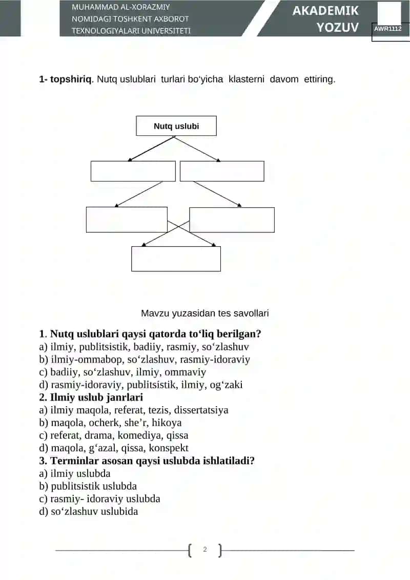 NUTQ USLUBLARI 2