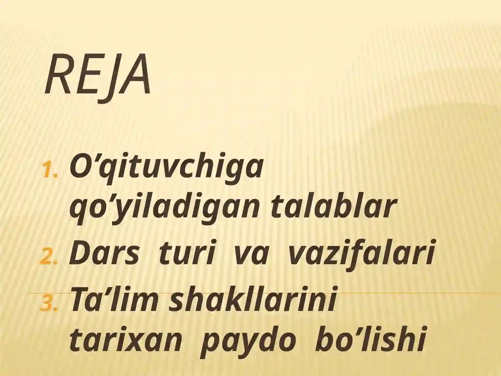 O’qituvchining ta’lim jarayoniga qo’yiladigan asosiy talablar va o’z-kayfiyatini boshqarish 2