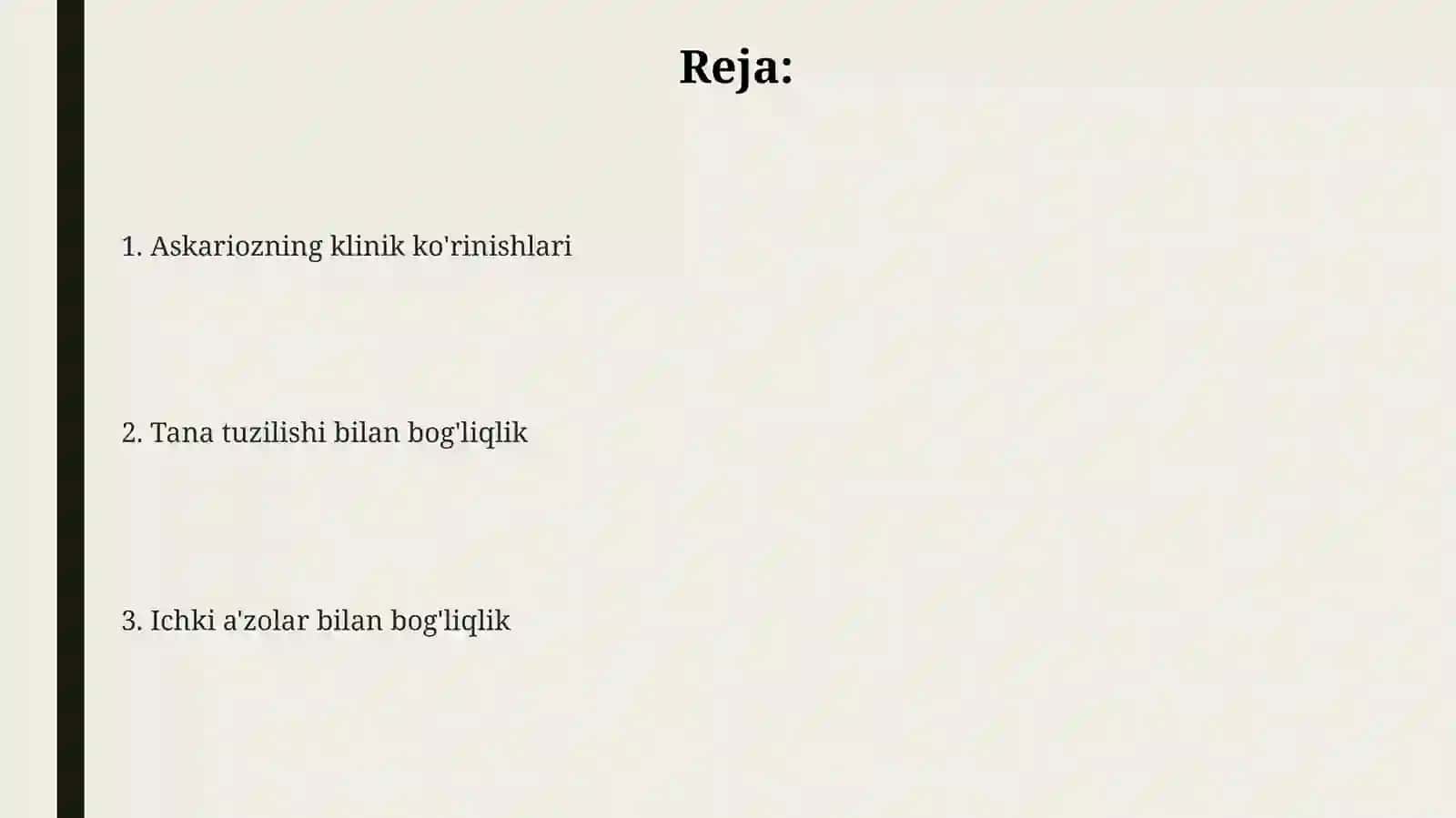 Askariozning klinik ko'rinishlari 2