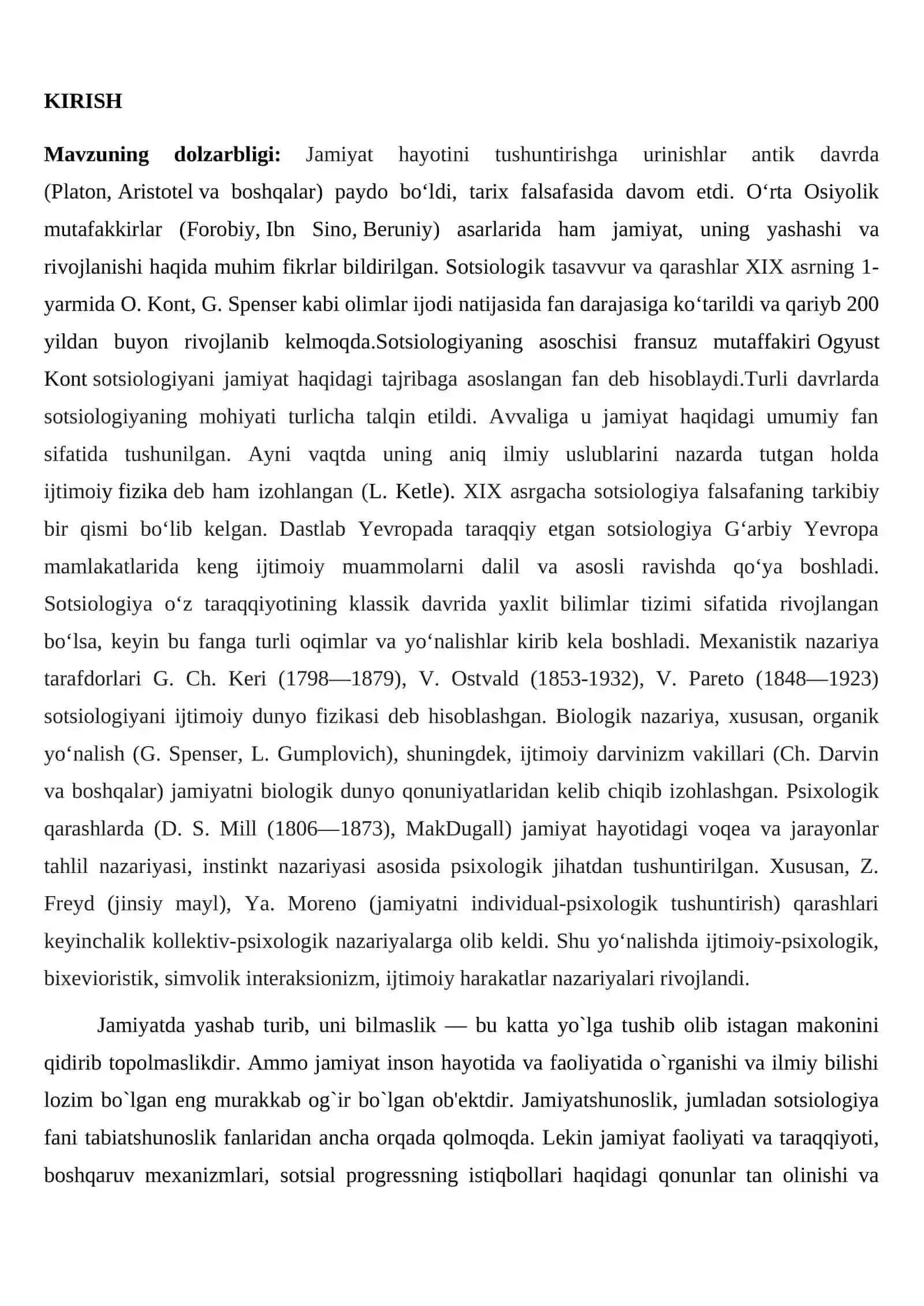 O`zbekiston Respublikasi “Ijtimiy fikr”markazi faoliyati tarixi 2