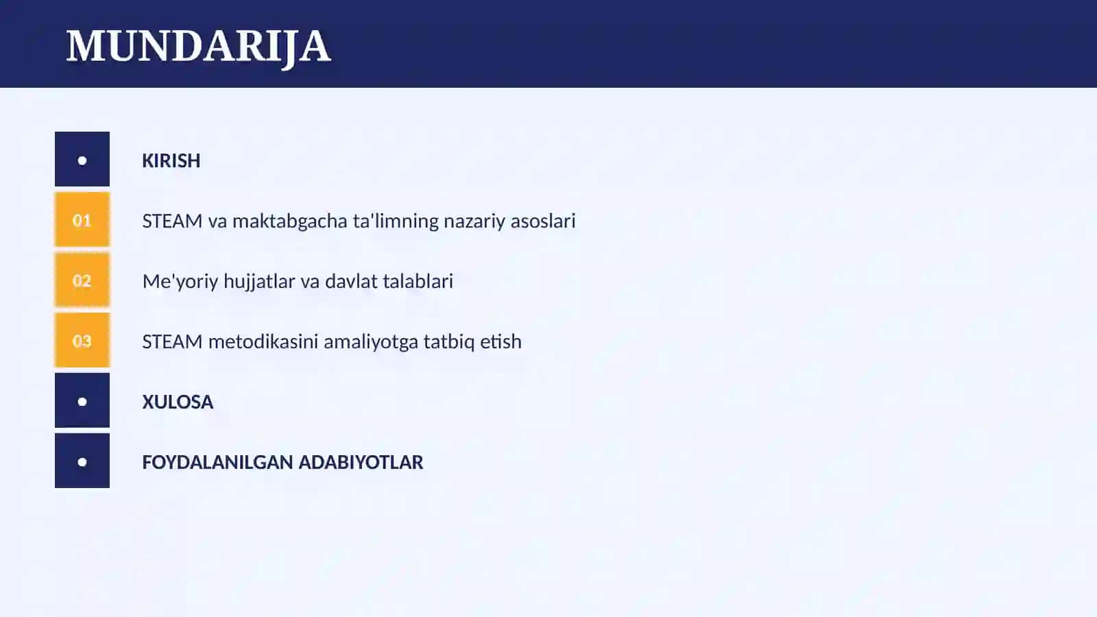 STEAM TA'LIM TEXNOLOGIYASINI MAKTABGACHA TA'LIMDA QО‘LLASHNING ME'YORIY-USLUBIY ASOSLARI 2