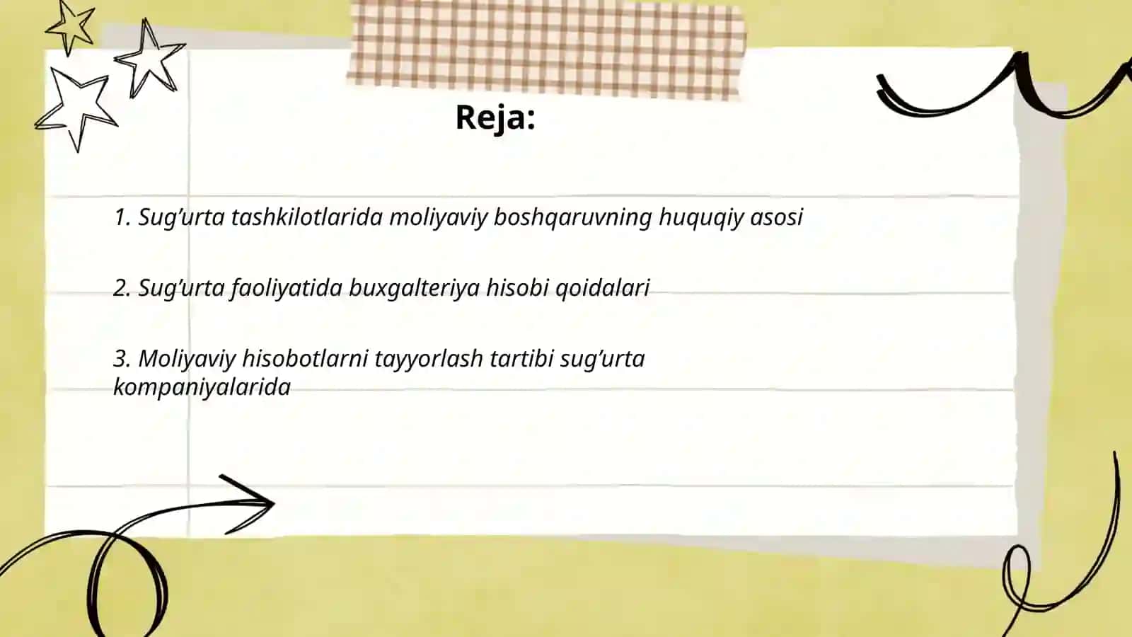 Sug’urta tashkilotlarida pul mablag’larini hisobini tartibga solishni me’yoriy huquqiy asoslati 2