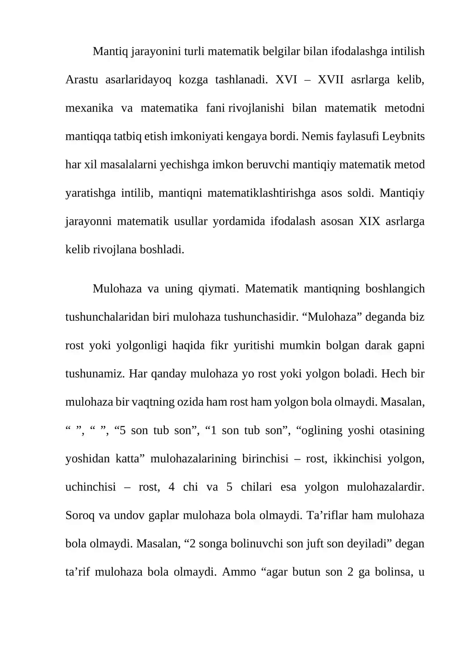Mantiqiy amallarning to'liq sistemalari 2