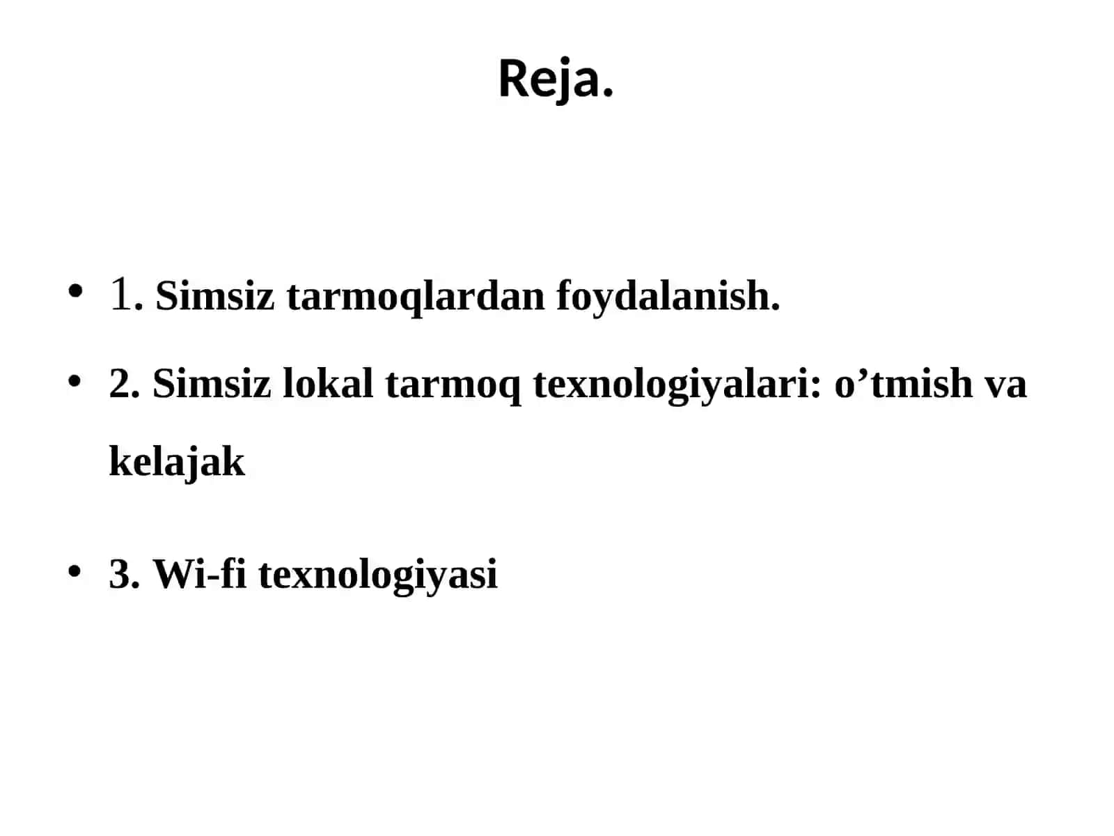 Simsiz tarmoqlar standartlari 2