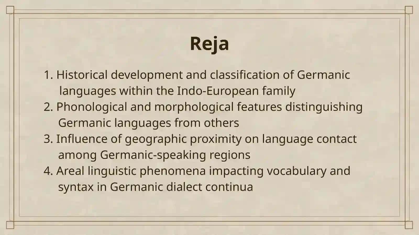 THE GERMANIC LANGUAGES AND AREAL LINGUISTICS 2