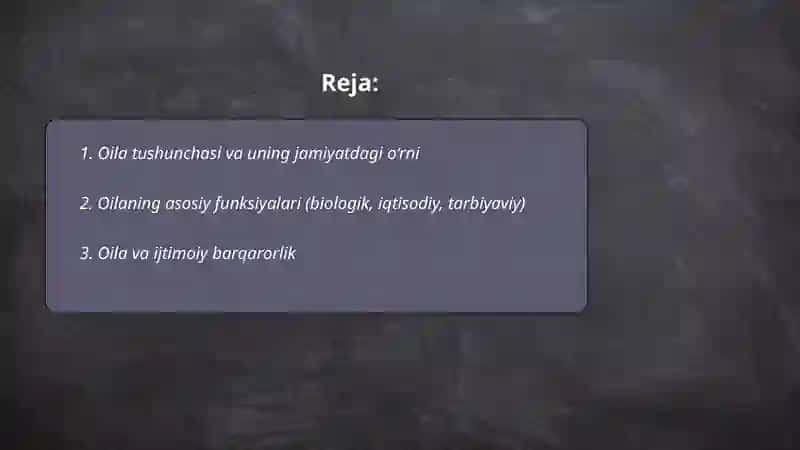 Oila jamiyatning asosiy boʻgʻini slayt qil 2