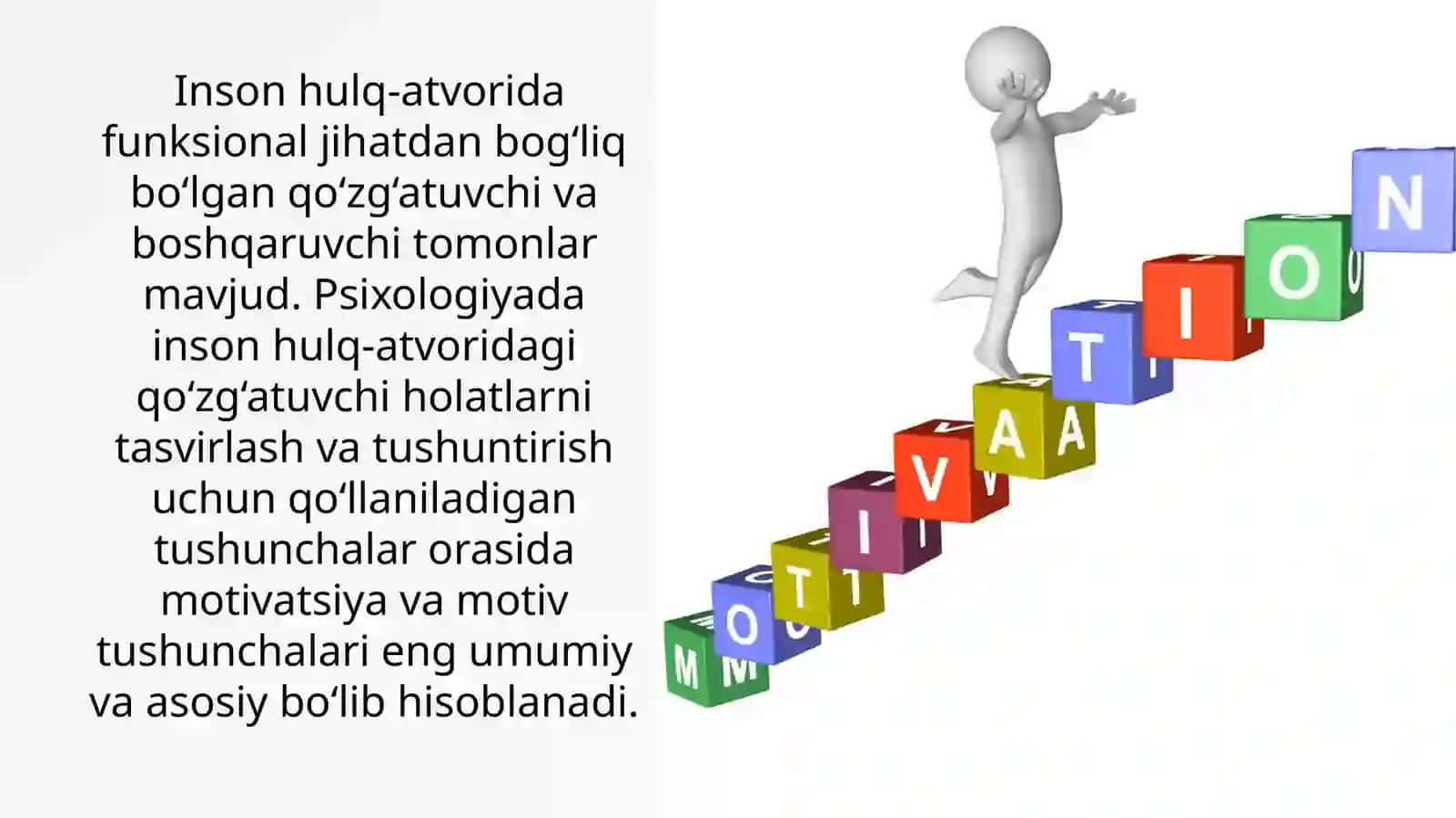 Motiv va motivatsiya hissiyotlarning namoyon bo'lishi 2