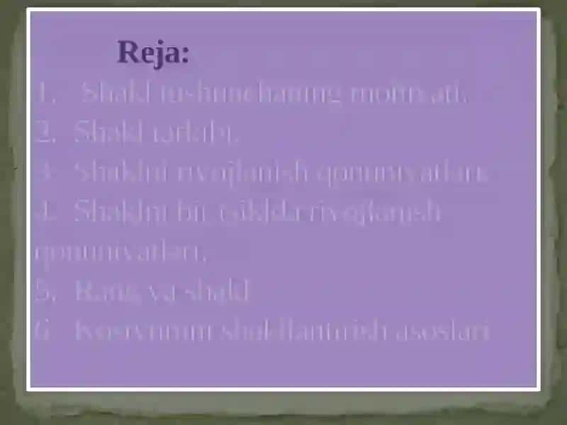 Shakl-kostyumni badiiy loyihalash jarayonining asosi 2