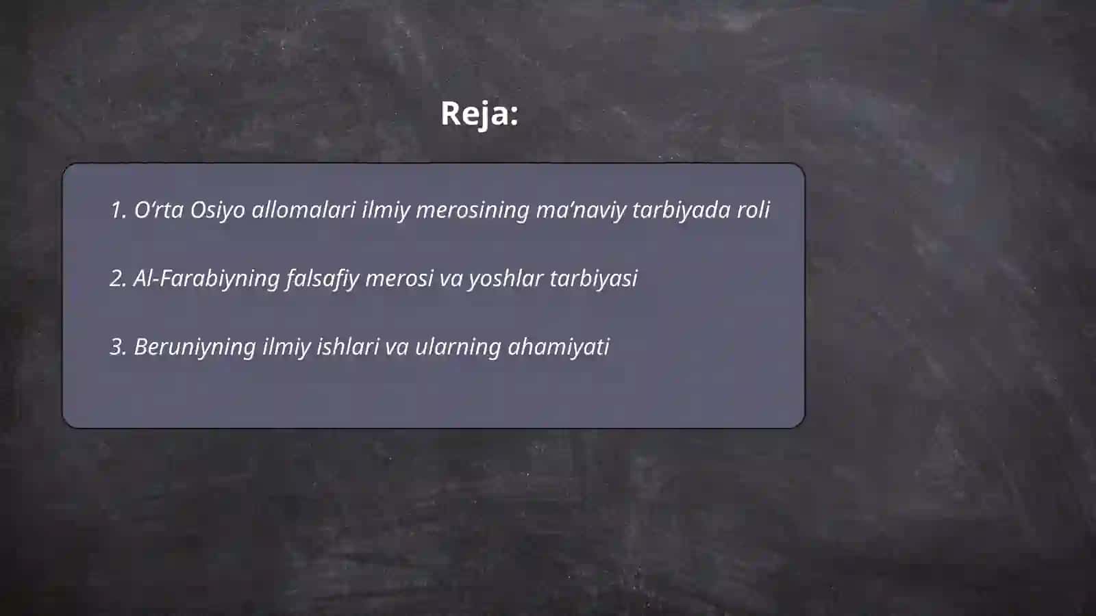 Oʻrta Osiyo allomalari ilmiy merosining maʼnaviy tarbiyada roli 2