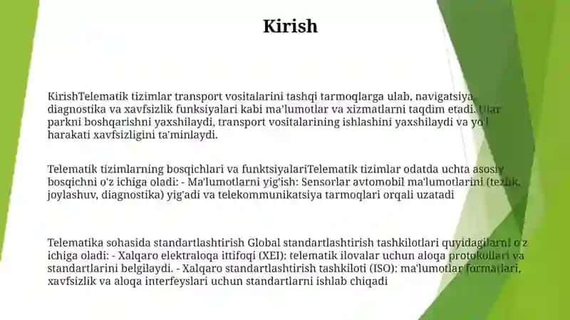 Telematik Tizimlari 2
