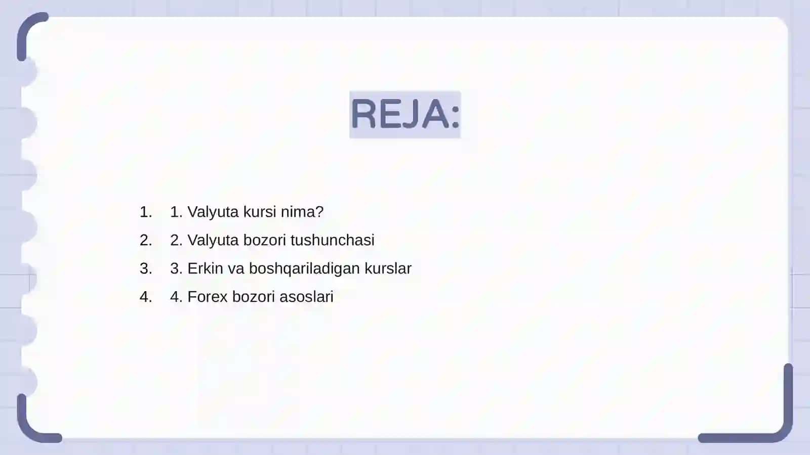 Valyuta Kursi va Valyuta Bozorlari 2