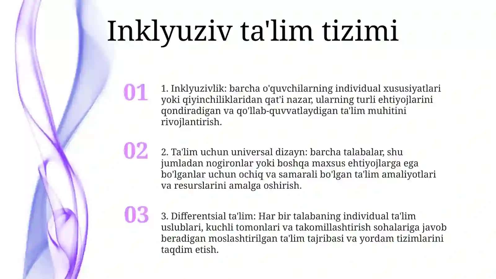 Inklyuziv TaʼLimni Amâlga Oshirish Jarayoni Alohida Yordamga Muhtoj Bolaniňg Shaxsiňi Rivojlaňishining Xususiyatlari 2