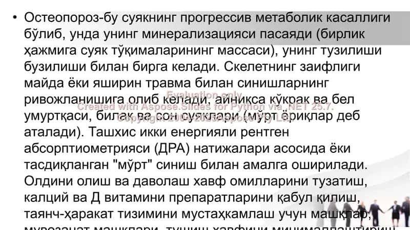 Osteoparoz va semizlik 2