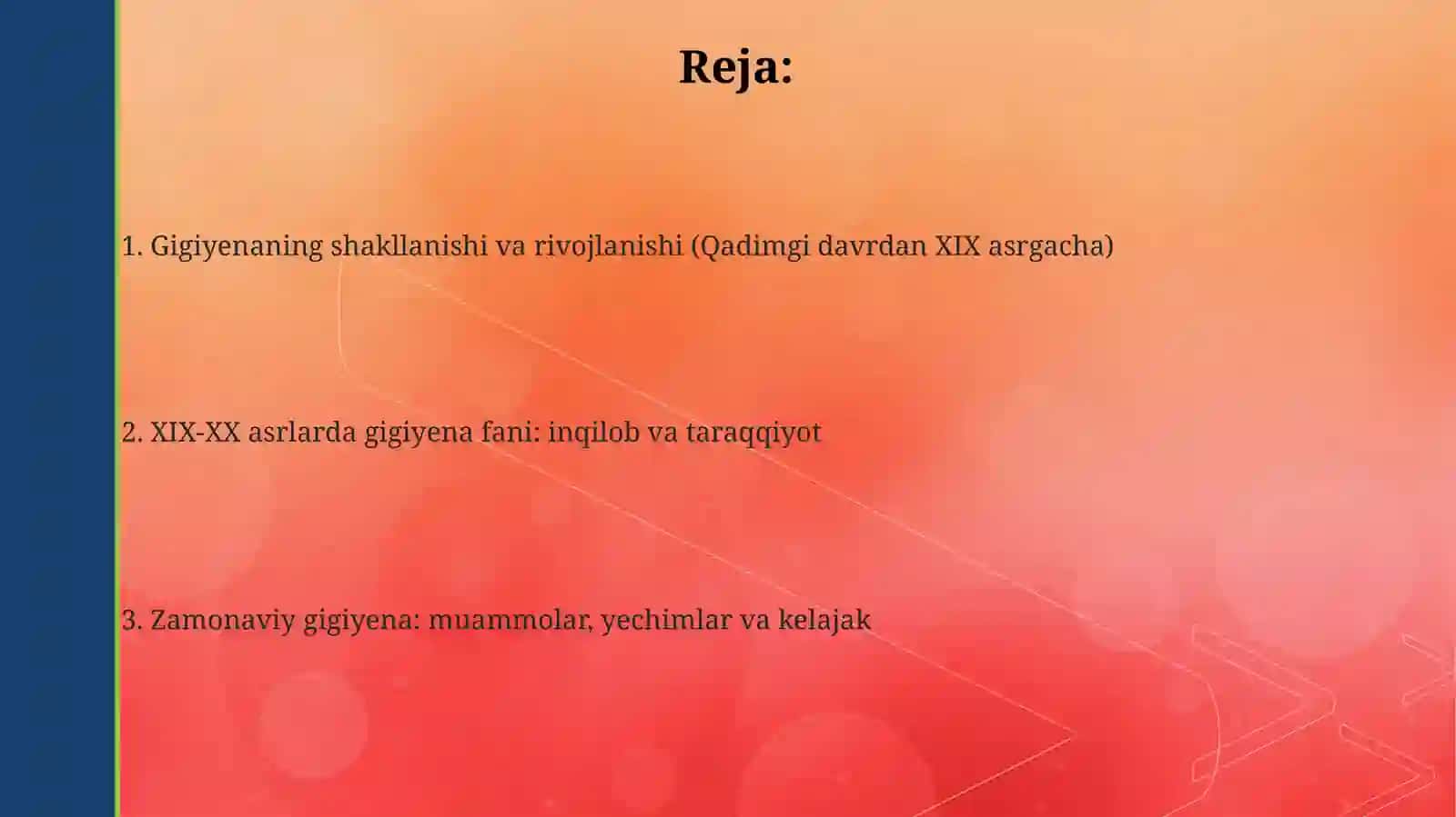Gigiyenaning rivojlanish tarixi. shakllanishi, XIX va XX asrlardagi taraqqiyoti 2