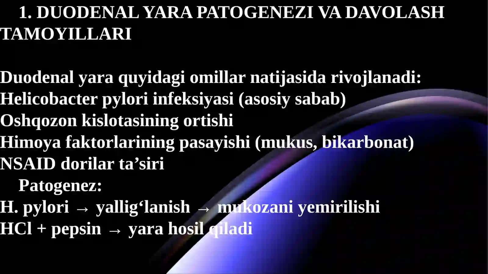 12 barmoqli ichak yarasini davolashda ishlatiladigan dori vositalarimustaqil ish 2