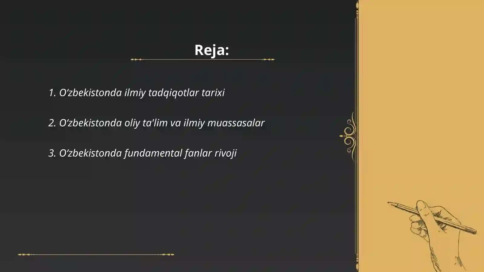 Oʻzbekistonda ilmiy tadqiqotlar tarixi 2