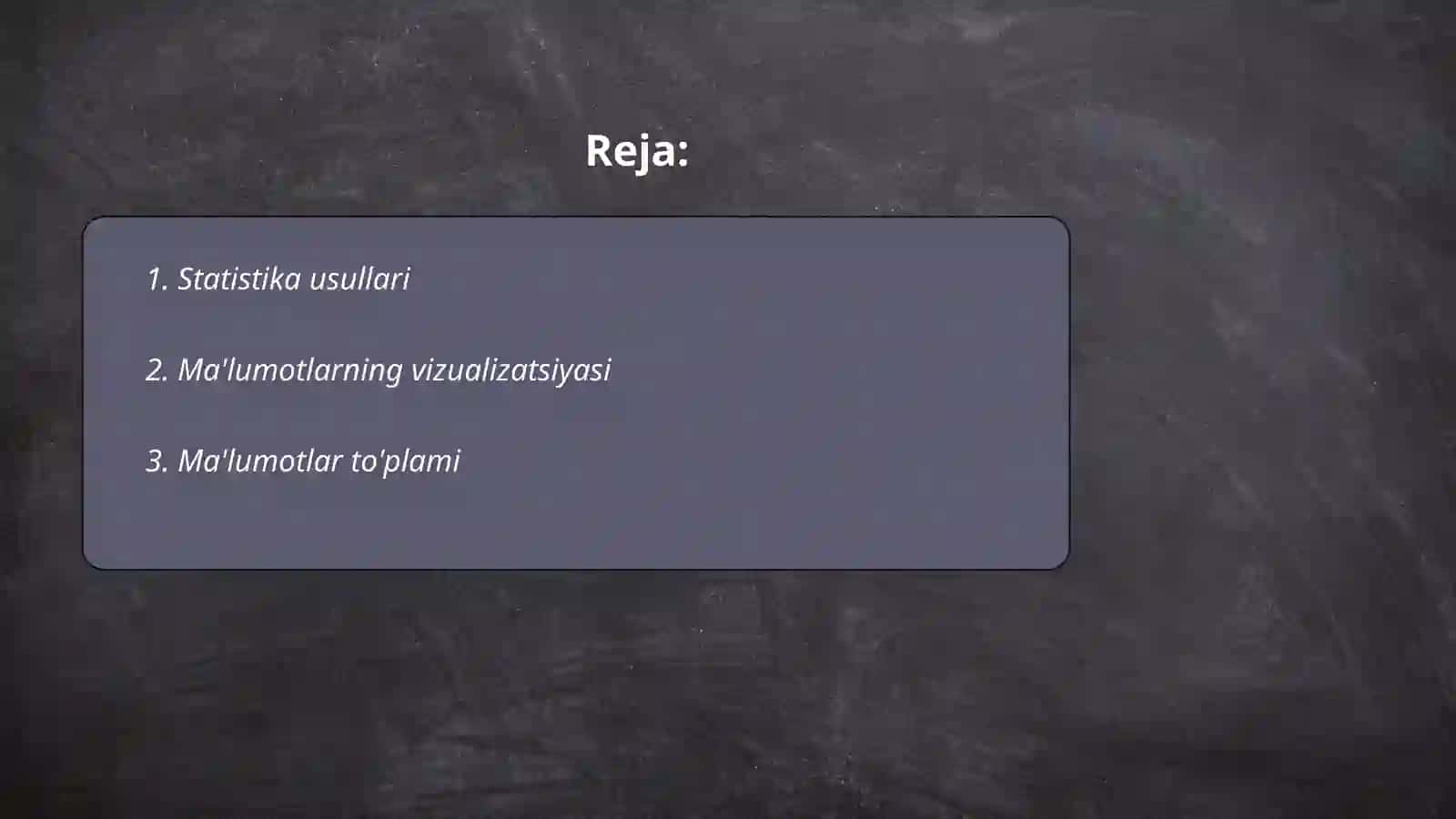 Analitik hisoblashlar 2