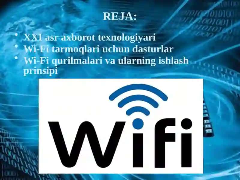 Wi-Fi texnologiyasi va uning imkoniyatlari 2