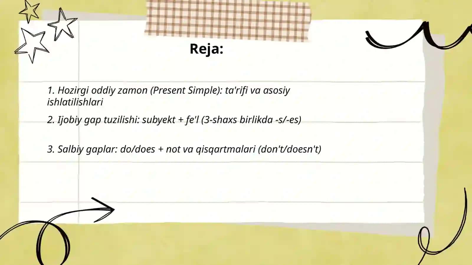 Present Simple 2