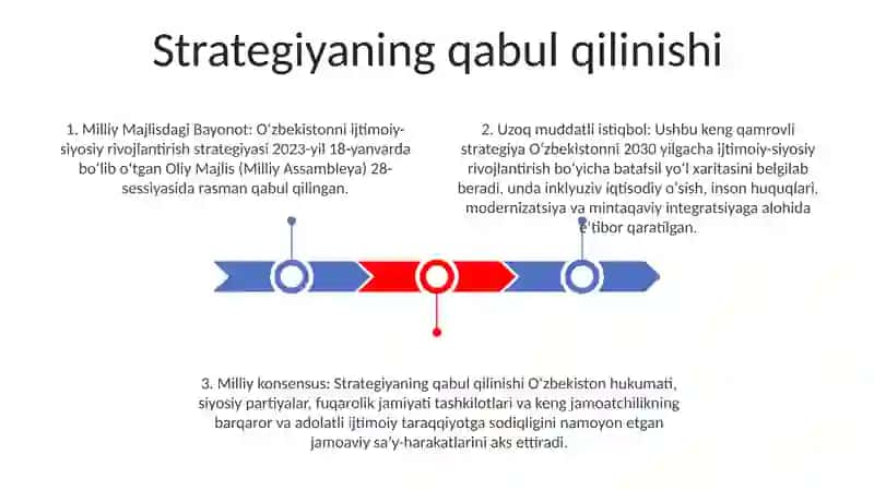 Oʻzbekistoning Ijtimoiy-Siyosiy Rivojlanish Strategiyasning Qabul Qilinishi 2