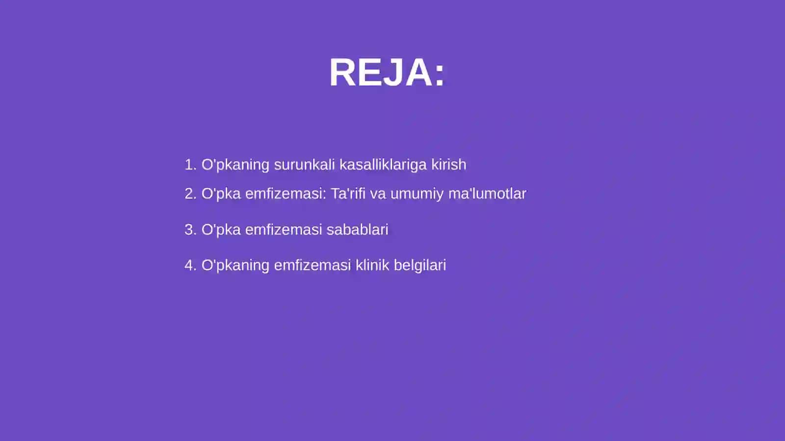 O'pkaning surunkali kasalliklari 2