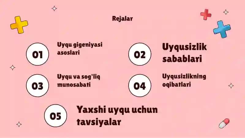 Uyqu gigiyenasi va uyqusizlik oqibatlari 2