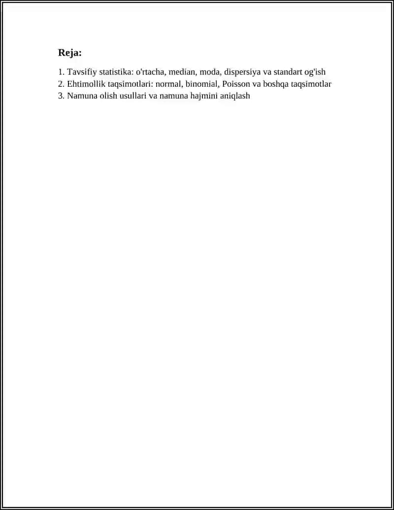 STATISTIK HISOBILITY 2
