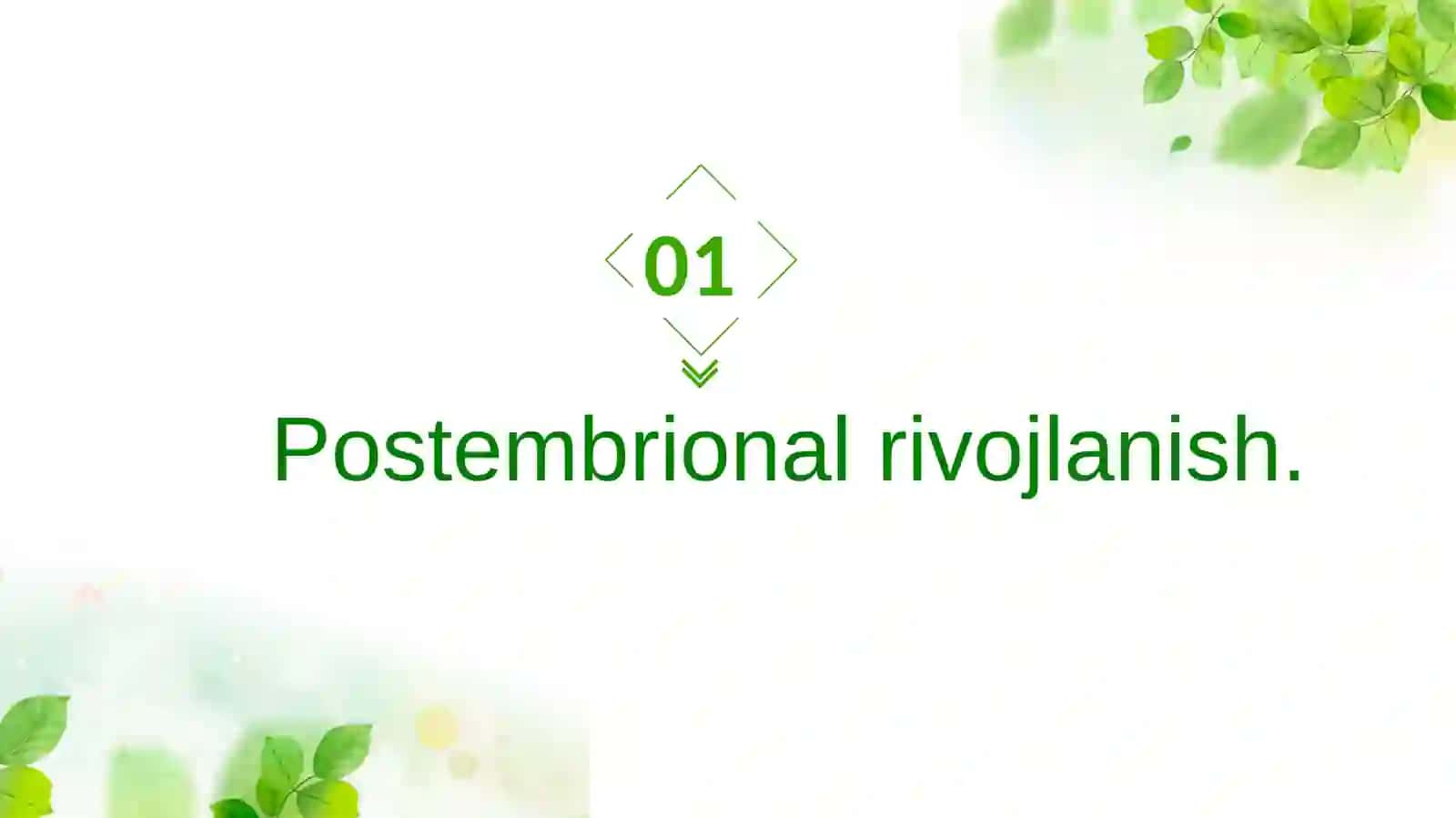 Postembrional rivojlanish, gerontologiya, regeneratsiya, transplantatsia 2