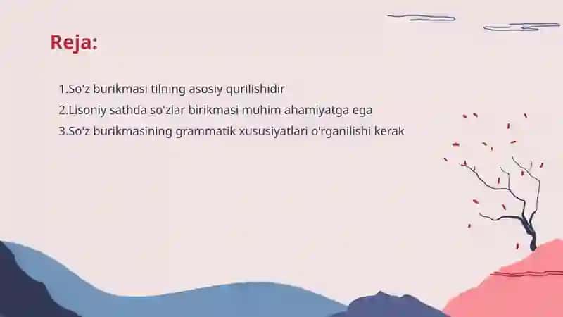 So'z burikmasi va lisoniy sath 2