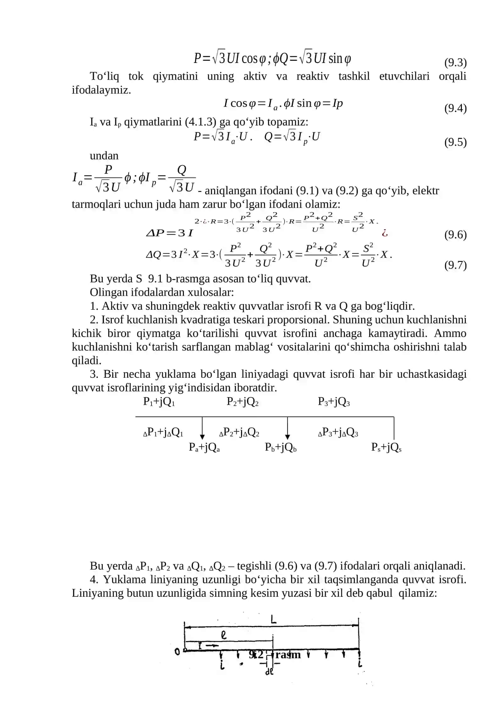MA’RUZA 9. LINIYA VA TRANSFORMATORLARDA QUVVAT ISROFI 2