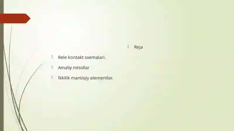 Rele Kontakt sxemalari 2