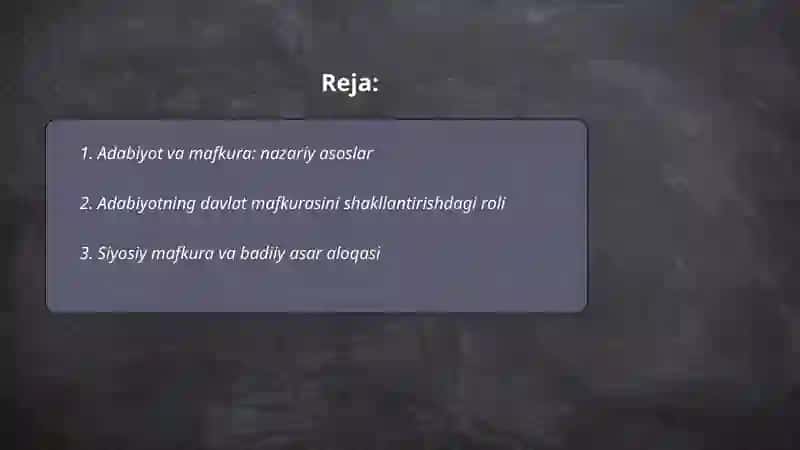 Adabiyot va mafkura 2